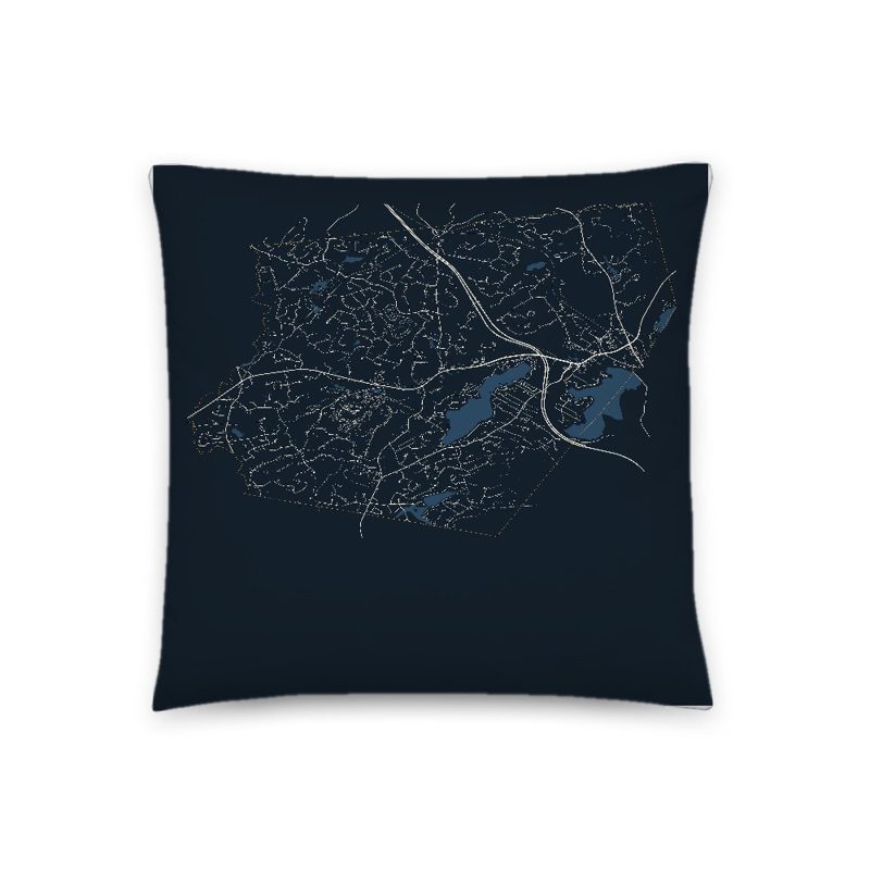 Windham Map Throw Pillow