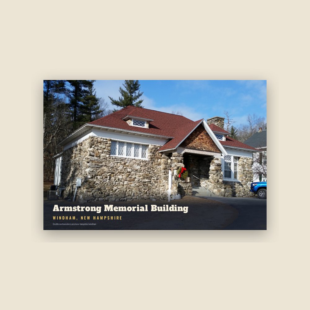 Windham Armstrong Memorial Building Postcard