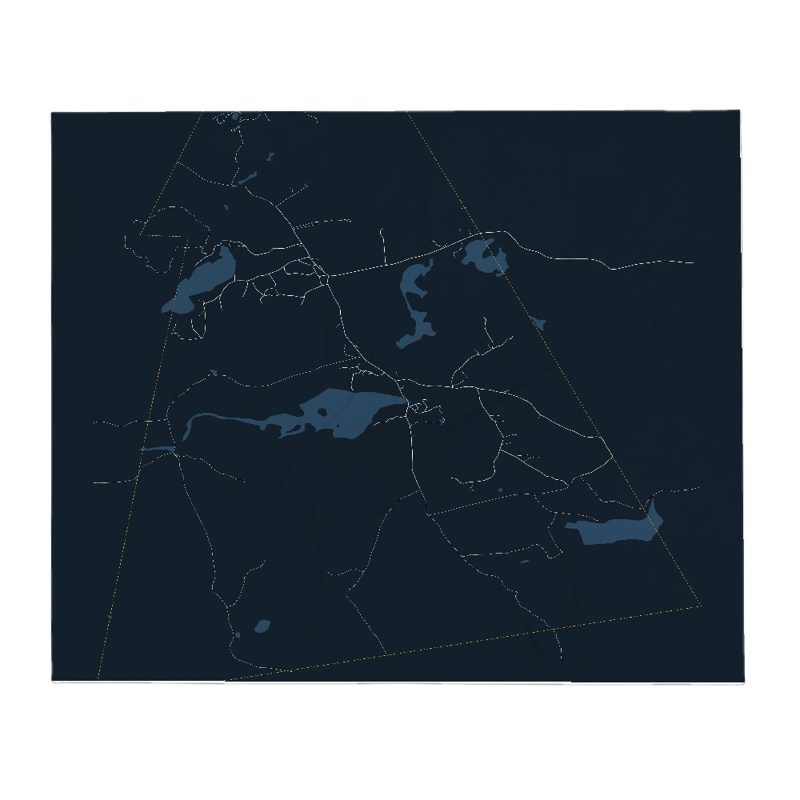 Windsor Street Map Throw Blanket
