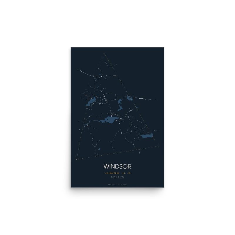 Windsor Street Map Poster · Midnight