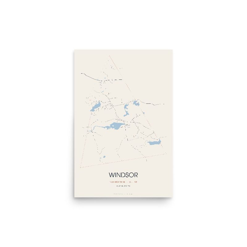 Windsor Street Map Poster · Linen