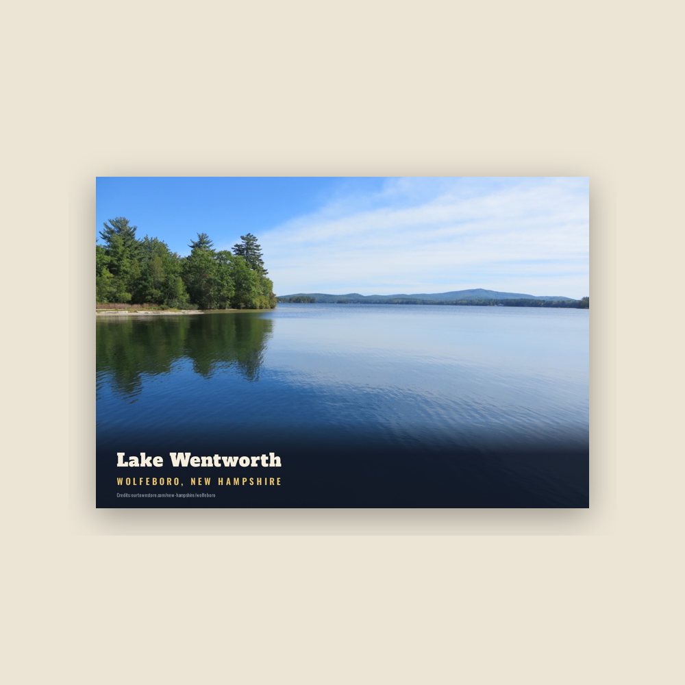 Wolfeboro Lake Wentworth Postcard
