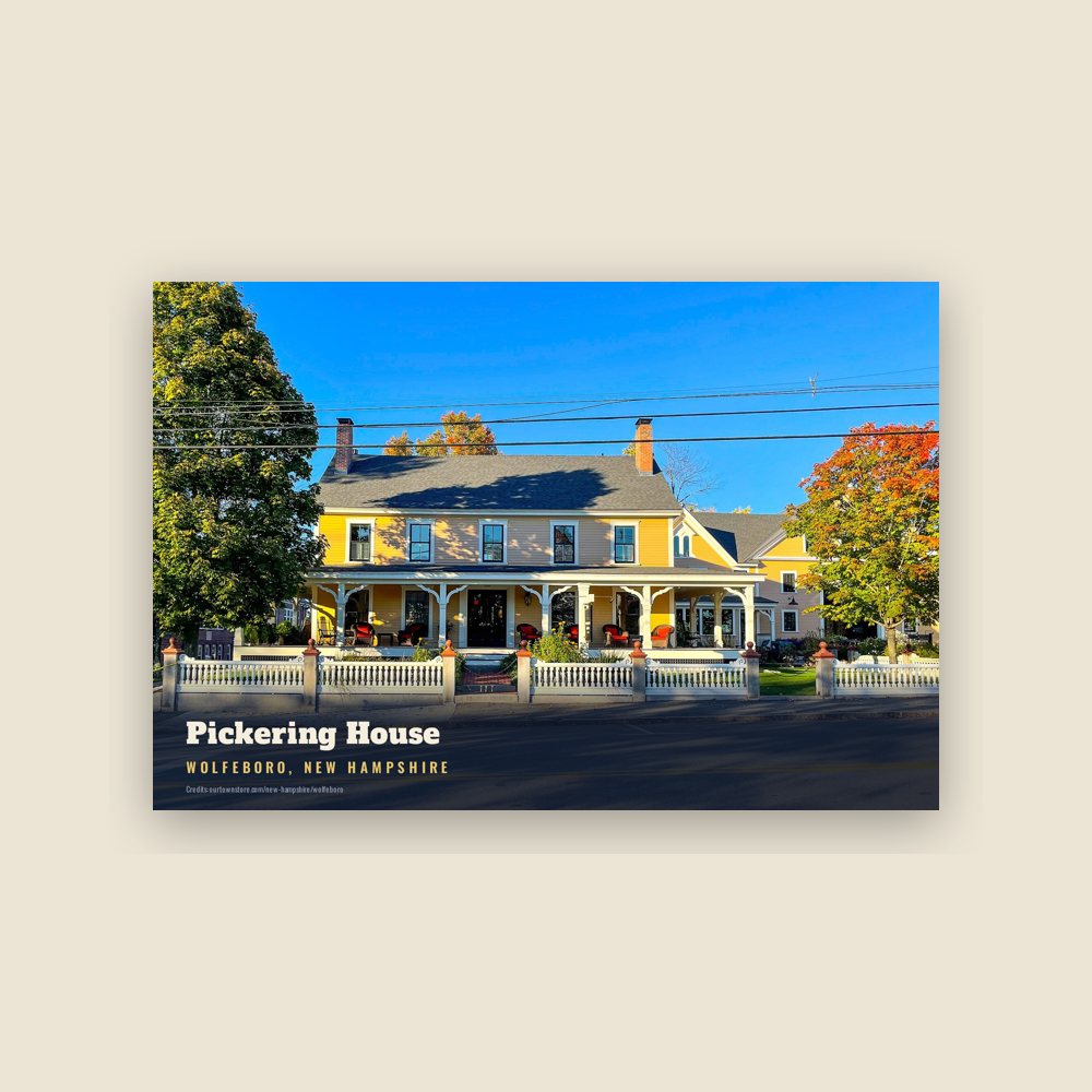 Wolfeboro Pickering House Postcard