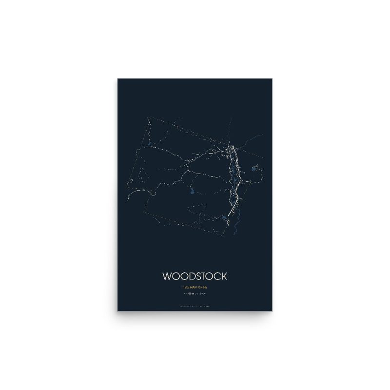 Woodstock Street Map Poster · Midnight