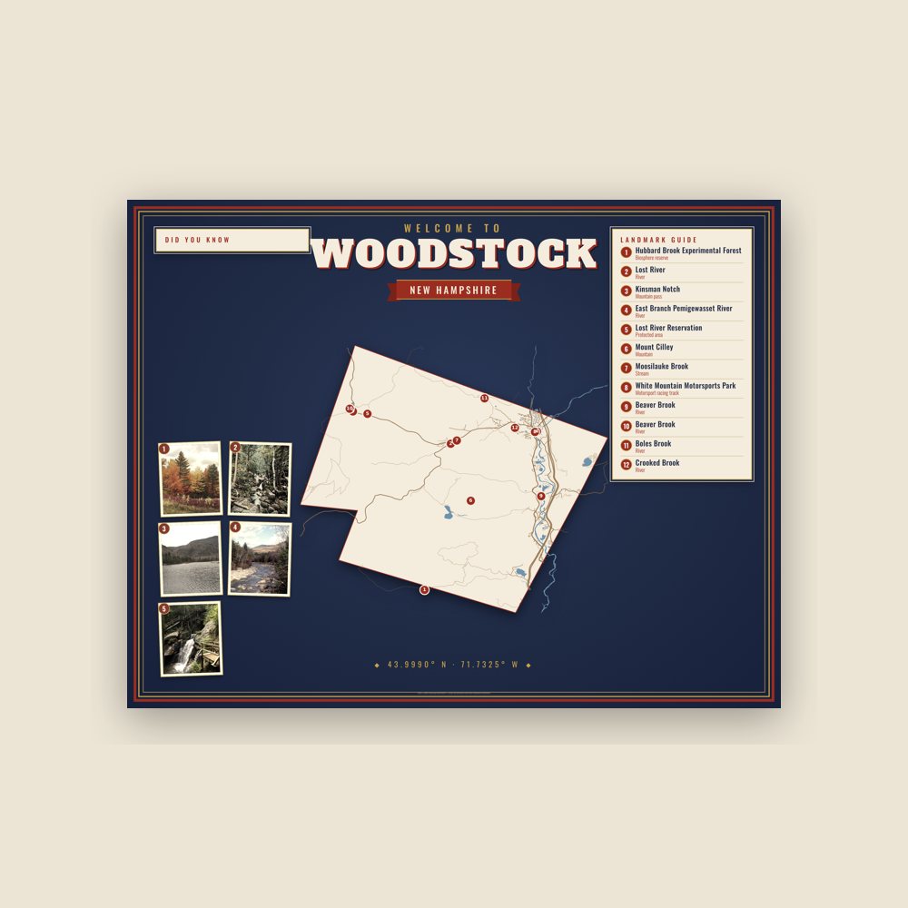 Woodstock Map Placemat