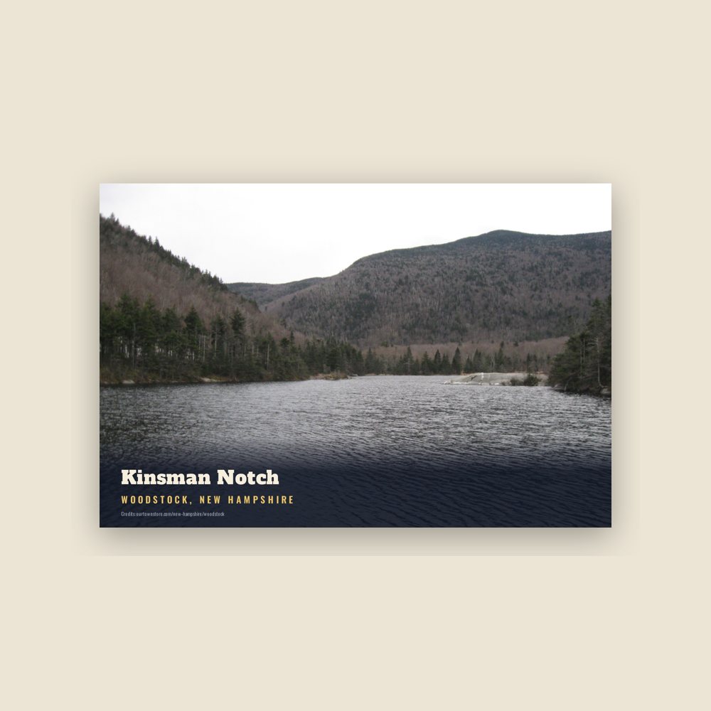 Woodstock Kinsman Notch Postcard