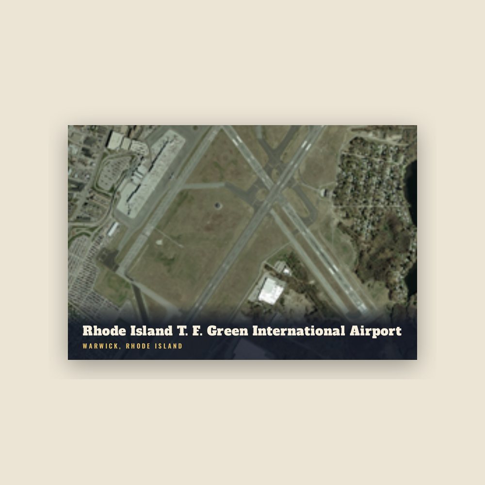 Warwick Rhode Island T. F. Green International Airport Postcard