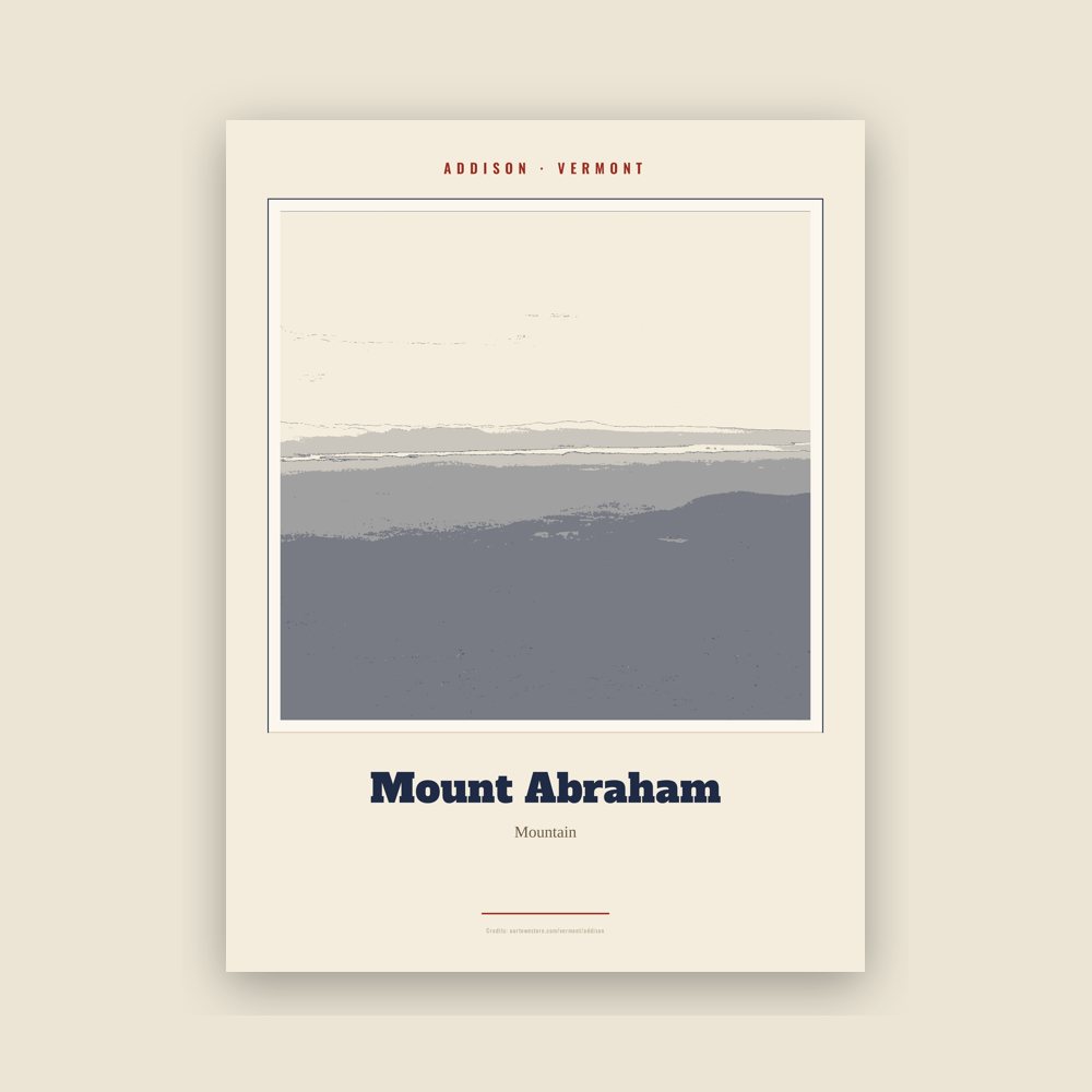Addison Mount Abraham Landmark Print