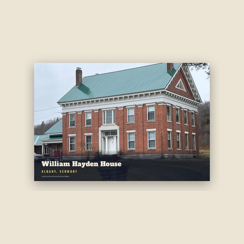 Albany William Hayden House Postcard