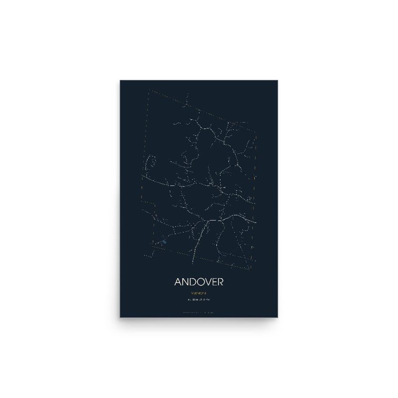 Andover Street Map Poster · Midnight