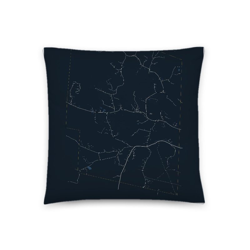 Andover Map Throw Pillow