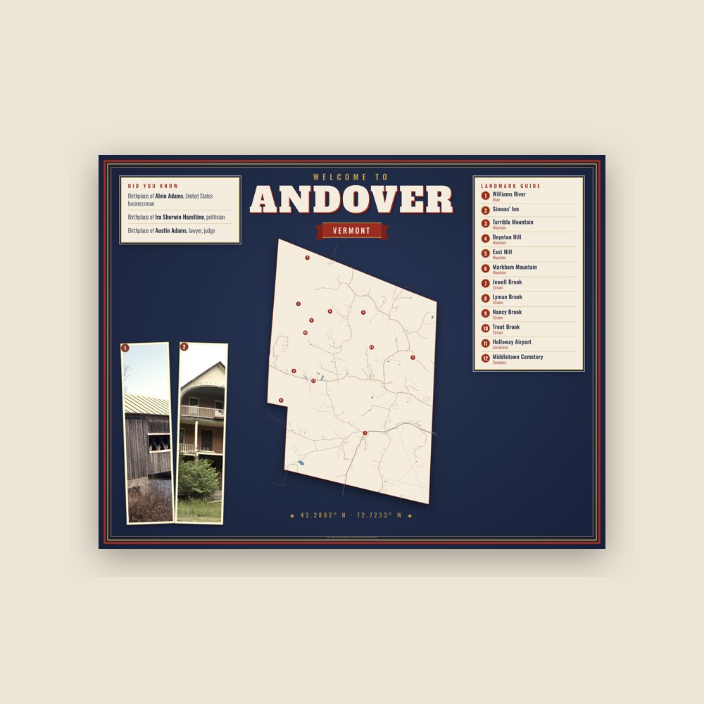 Andover Map Placemat