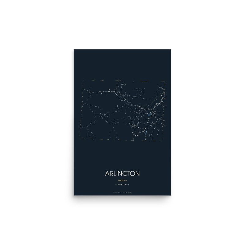 Arlington Street Map Poster · Midnight