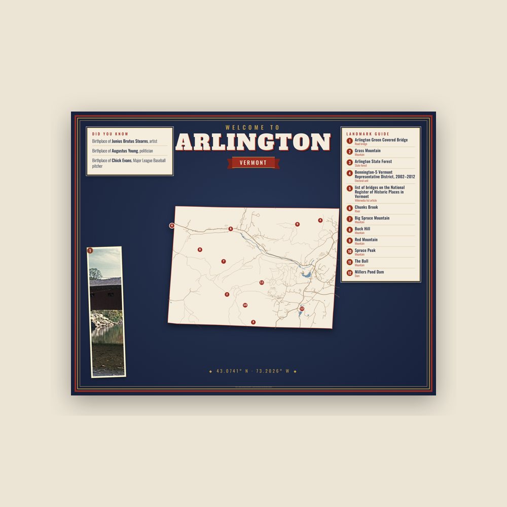 Arlington Map Placemat