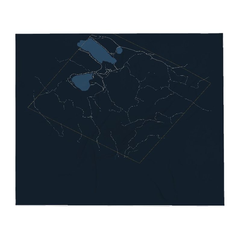 Averill Street Map Throw Blanket
