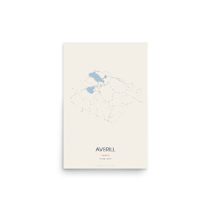 Averill Street Map Poster · Linen