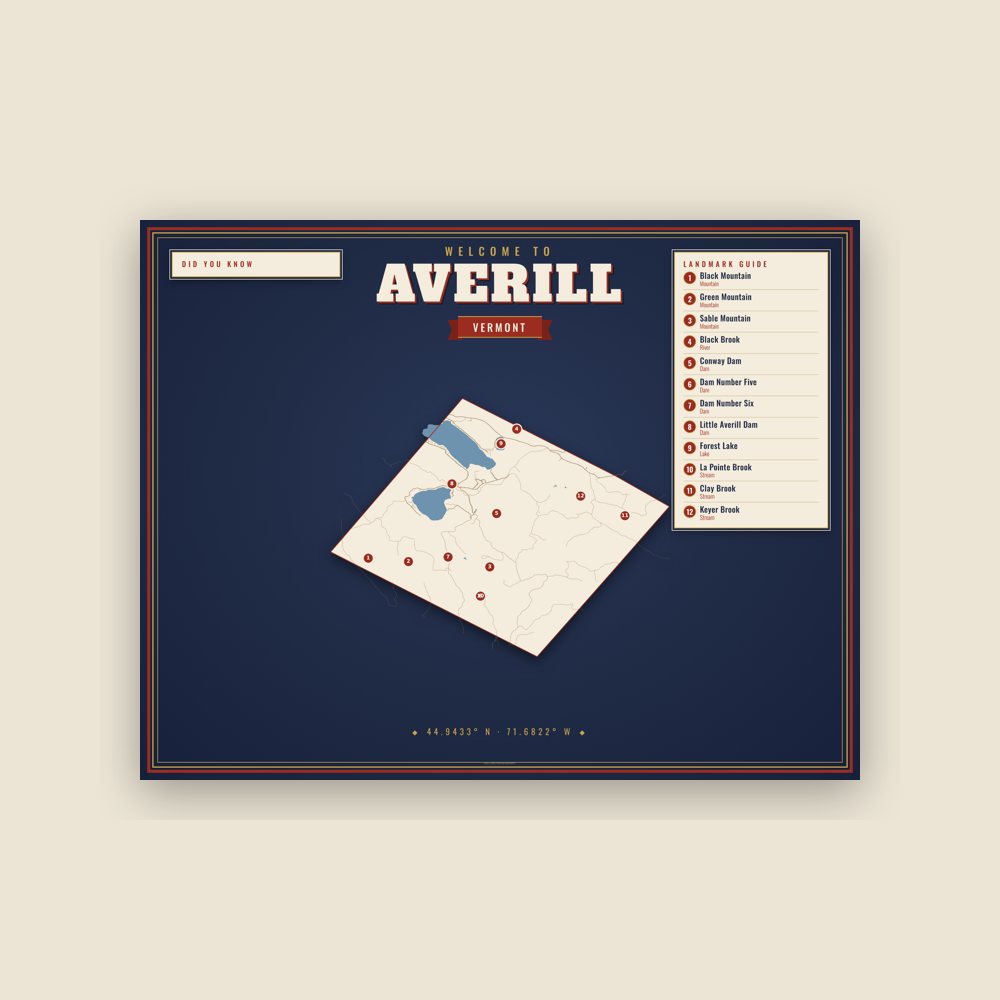 Averill Map Placemat