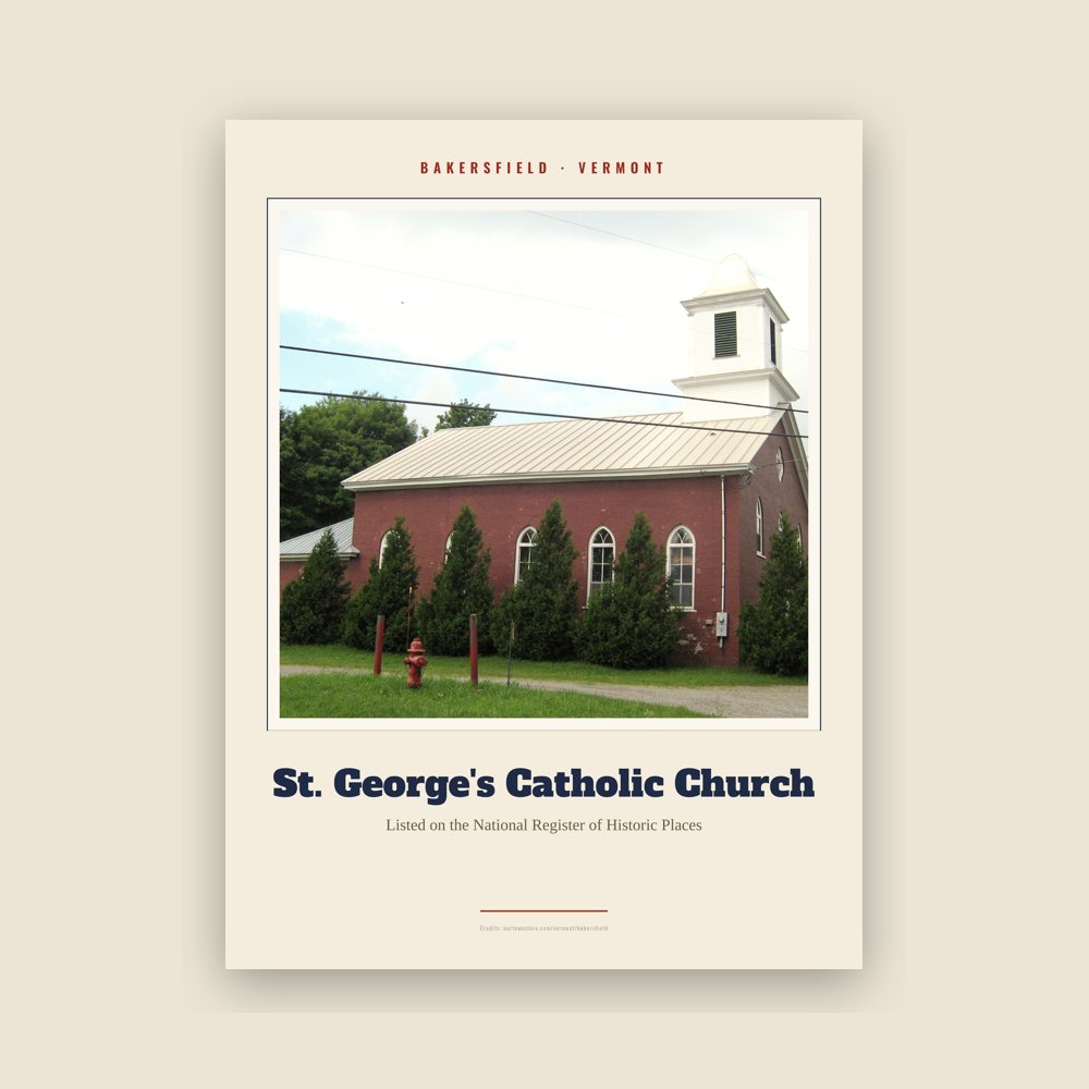 Bakersfield St. George's Catholic Church Landmark Print