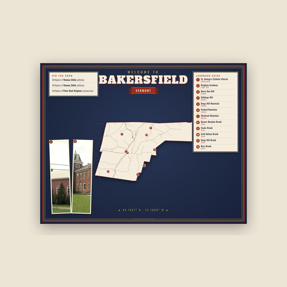 Bakersfield Map Placemat