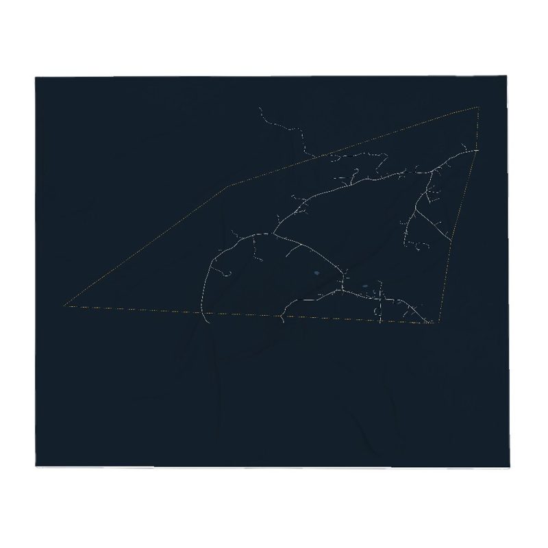 Baltimore Street Map Throw Blanket