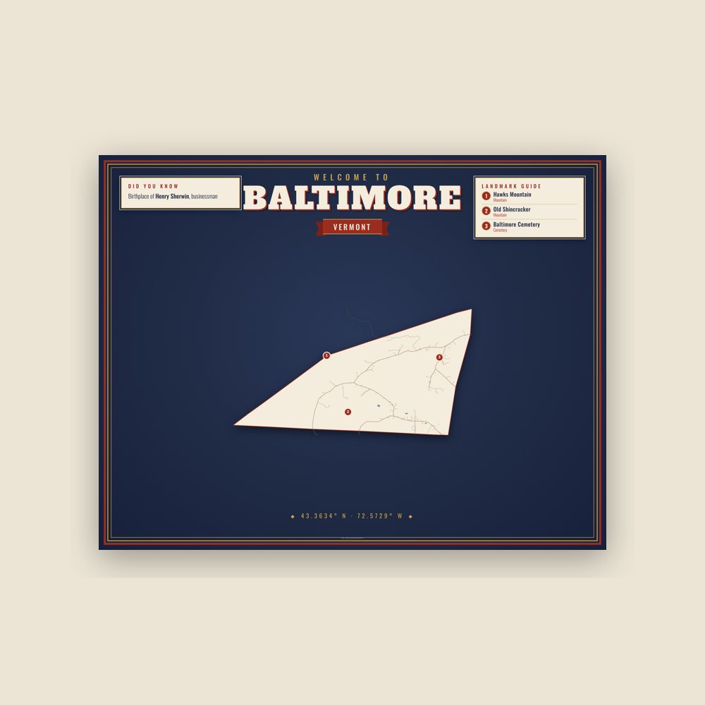 Baltimore Map Placemat