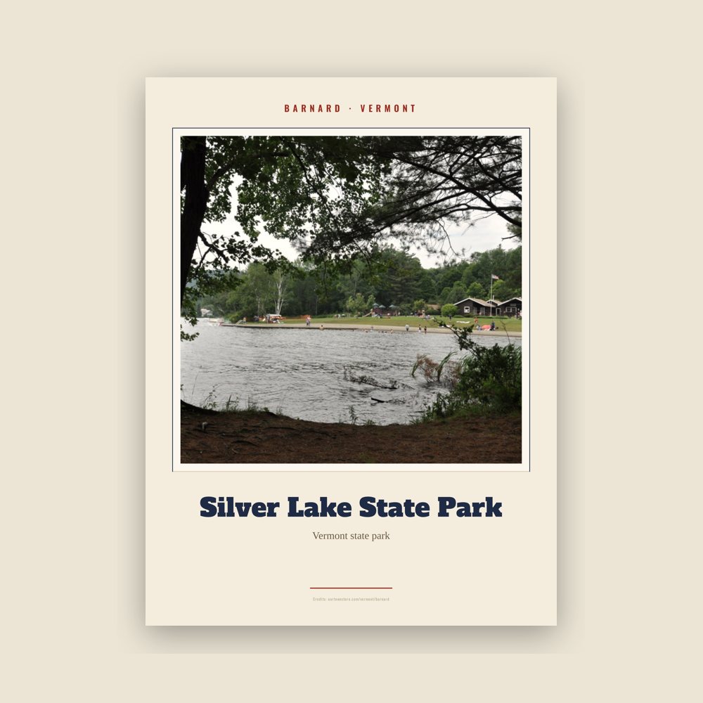 Barnard Silver Lake State Park Landmark Print
