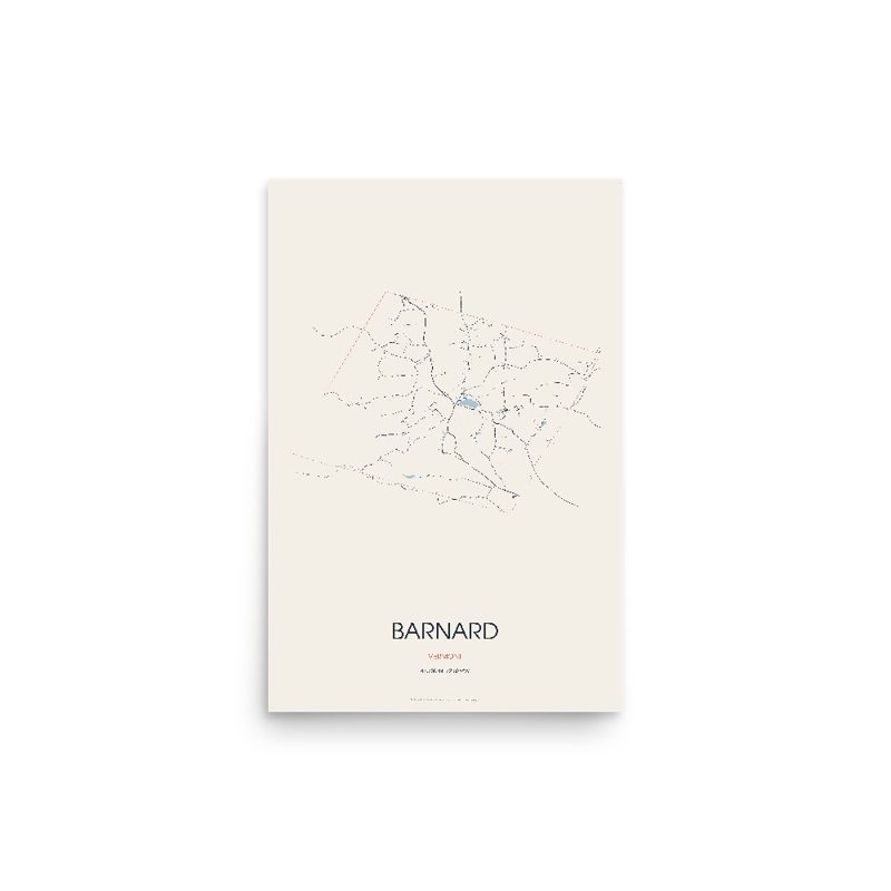 Barnard Street Map Poster · Linen