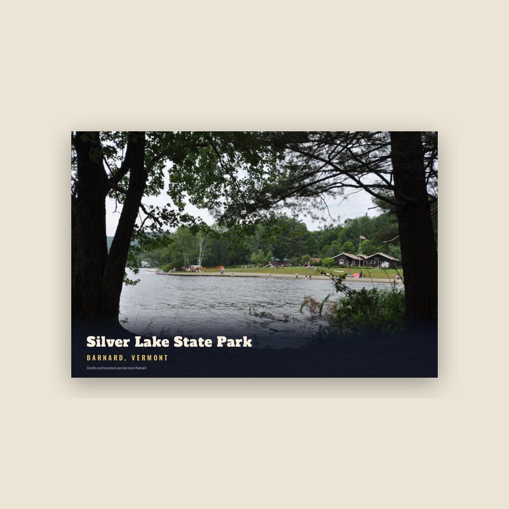 Barnard Silver Lake State Park Postcard