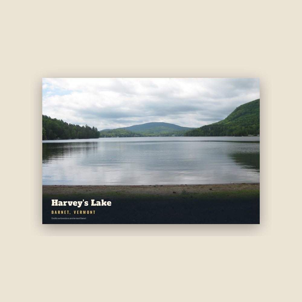 Barnet Harvey's Lake Postcard