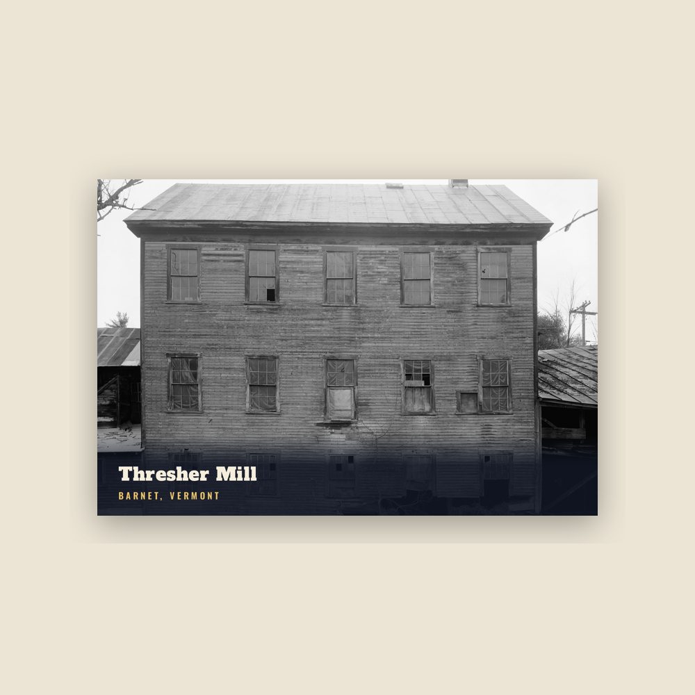 Barnet Thresher Mill Postcard
