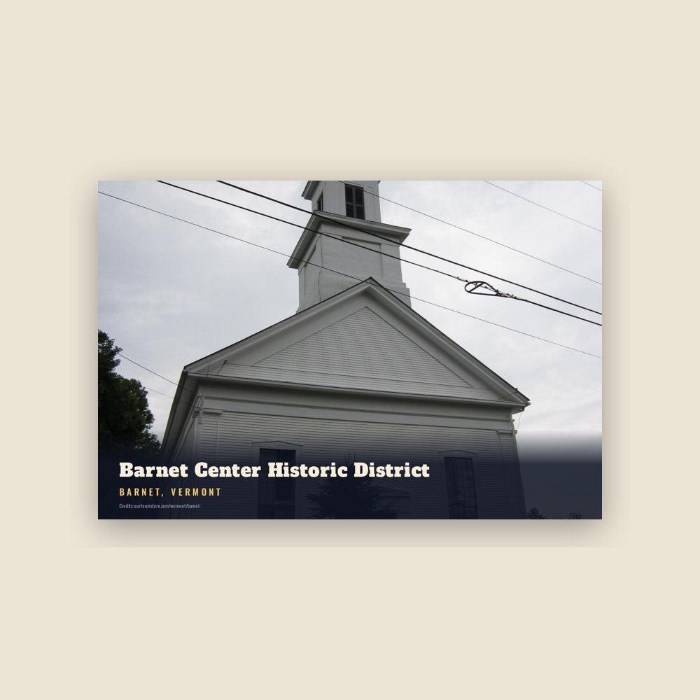 Barnet Barnet Center Historic District Postcard