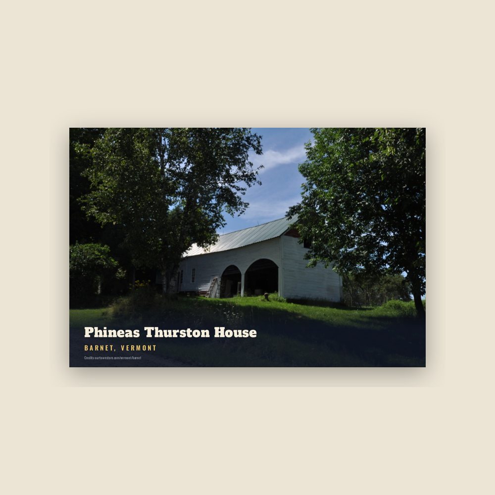 Barnet Phineas Thurston House Postcard