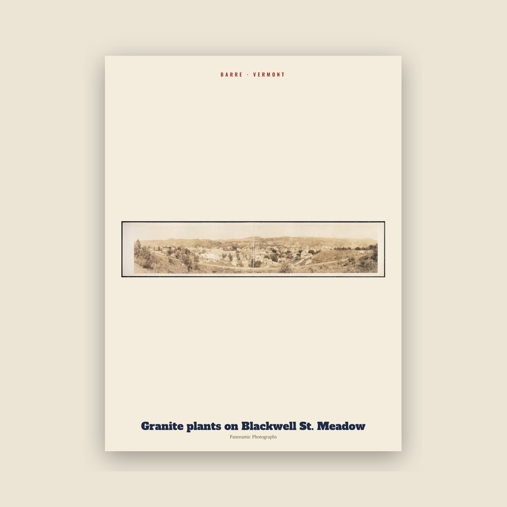 Barre Granite plants on Blackwell St. Meadow Archive Print