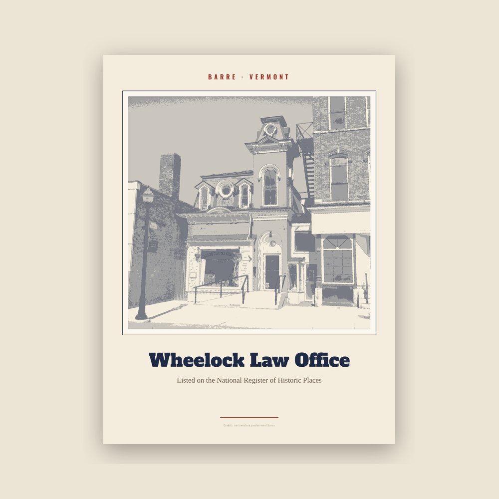 Barre Wheelock Law Office Landmark Print