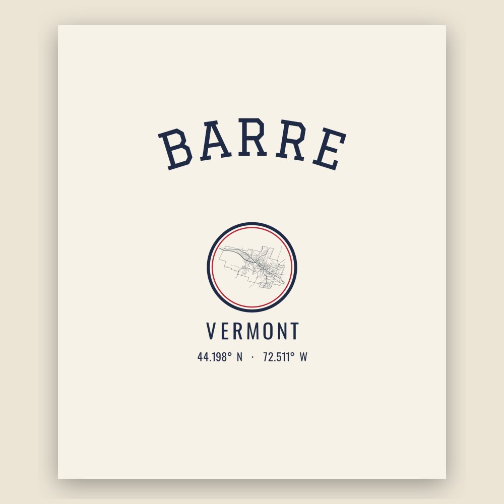 Barre Hometown Ornament