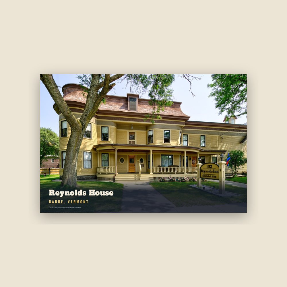 Barre Reynolds House Postcard