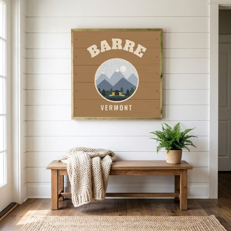 Barre Hometown Wood Sign