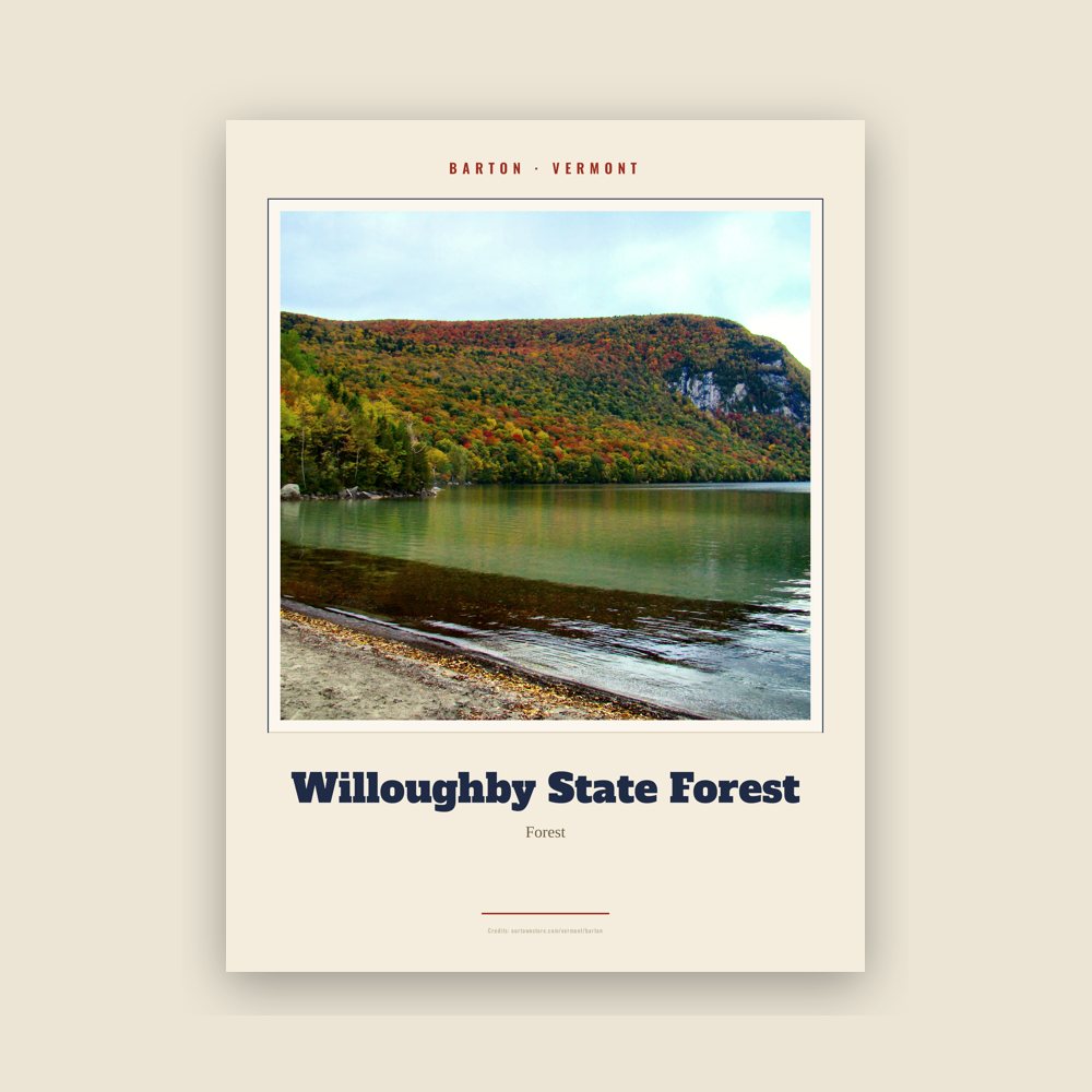 Barton Willoughby State Forest Landmark Print