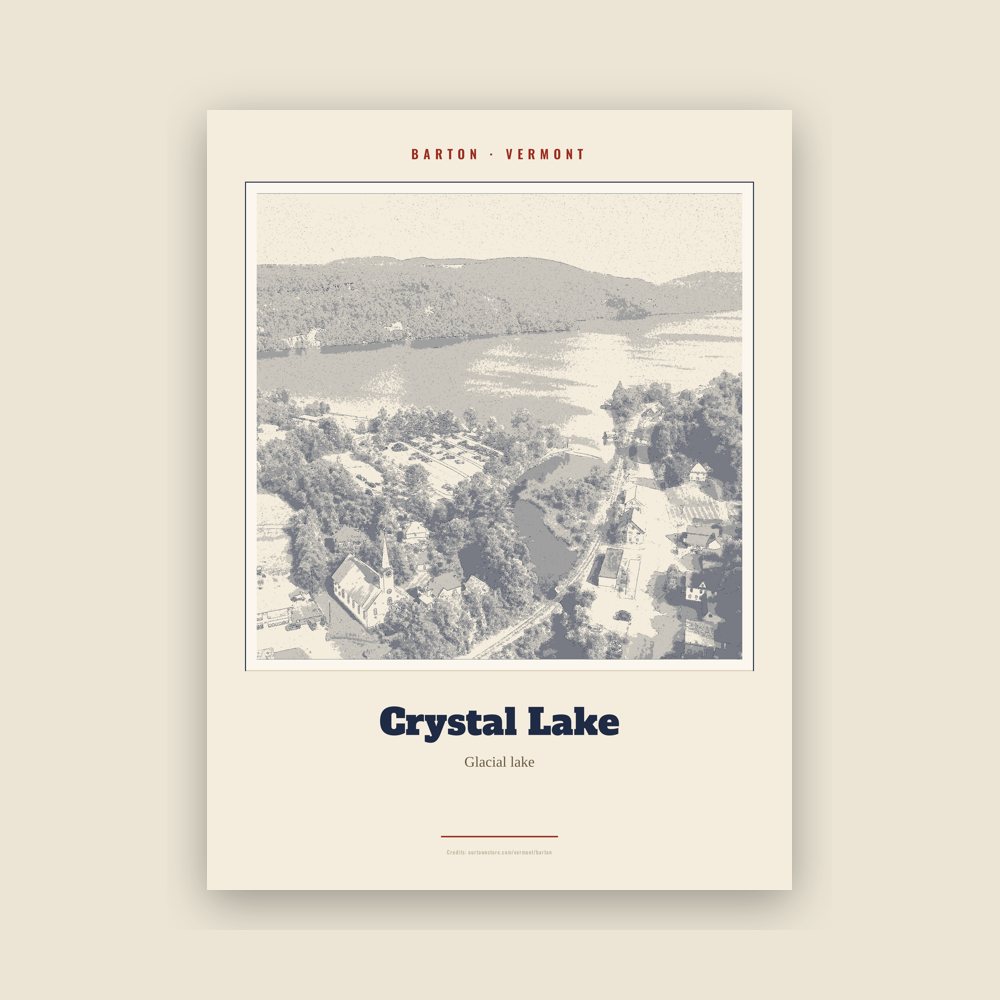 Barton Crystal Lake Landmark Print