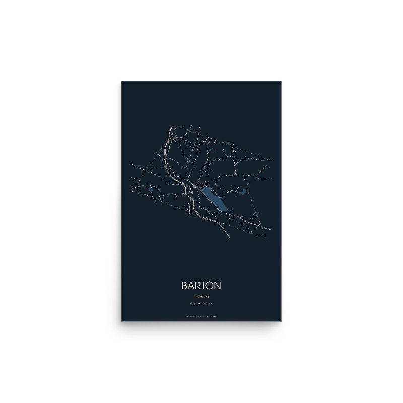 Barton Street Map Poster · Midnight
