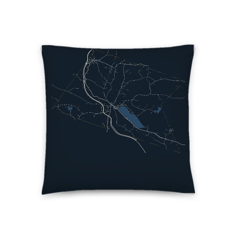 Barton Map Throw Pillow