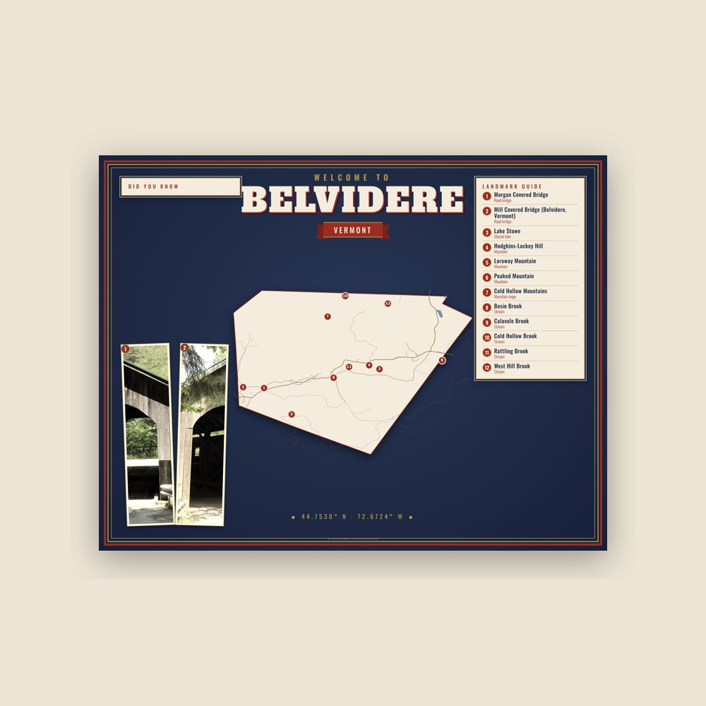 Belvidere Map Placemat