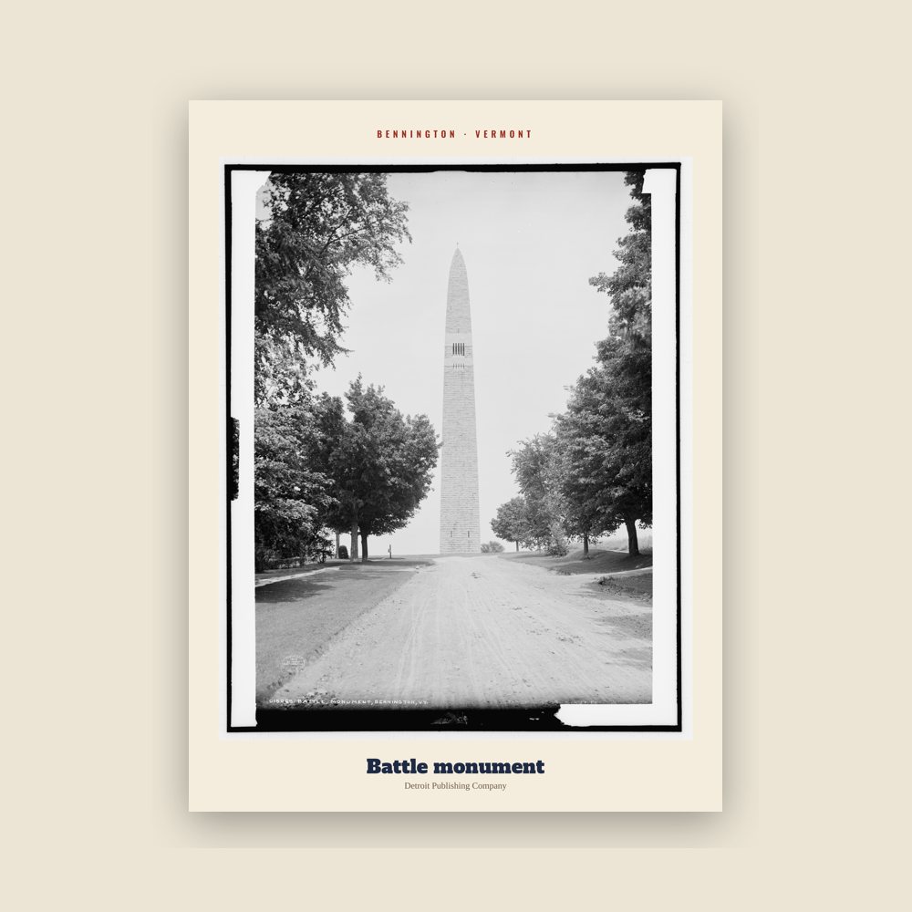 Bennington Battle monument Archive Print