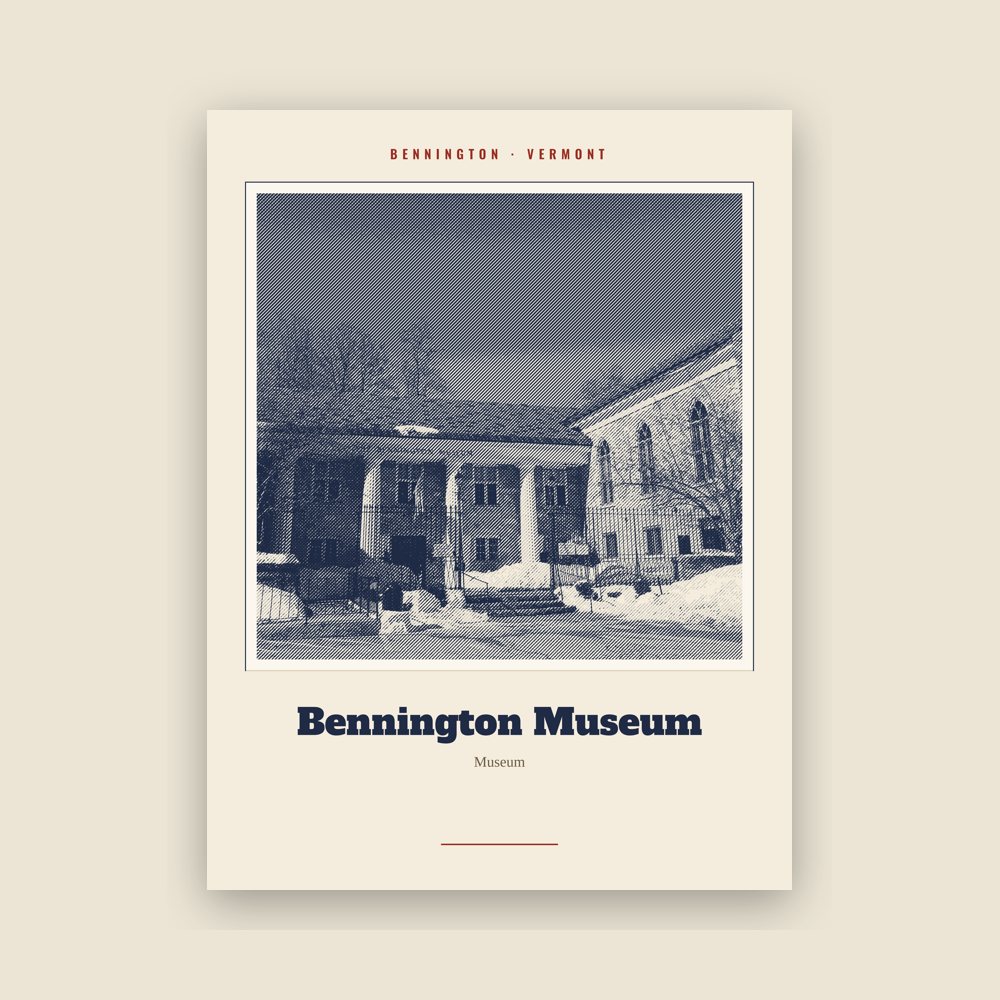 Bennington Bennington Museum Landmark Print