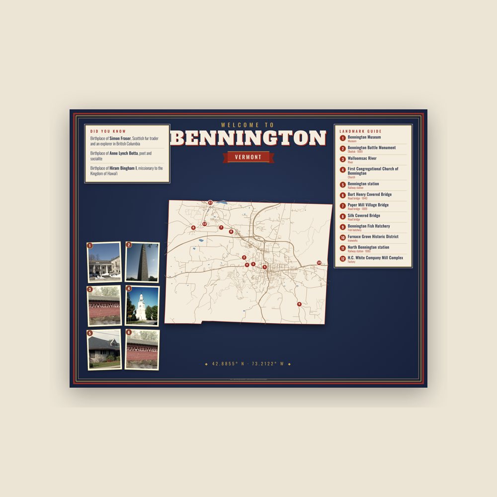 Bennington Map Placemat