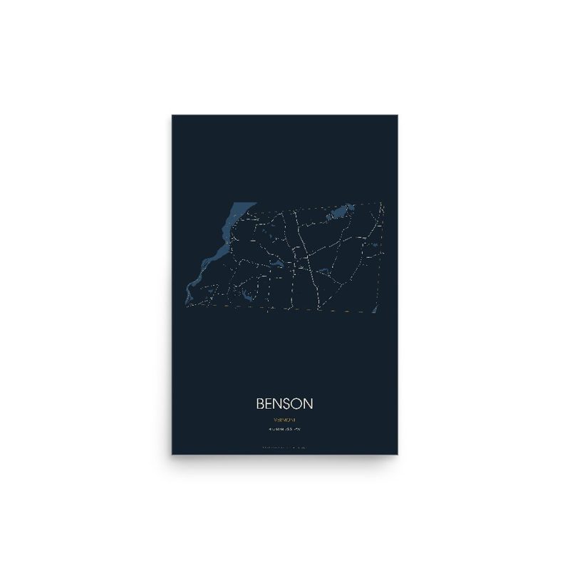 Benson Street Map Poster · Midnight