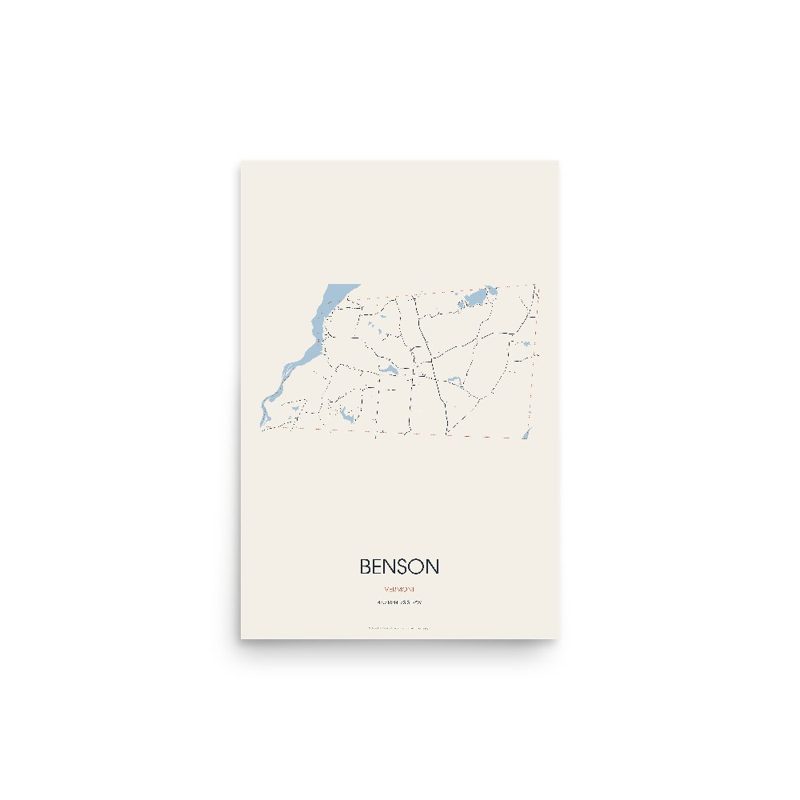 Benson Street Map Poster · Linen