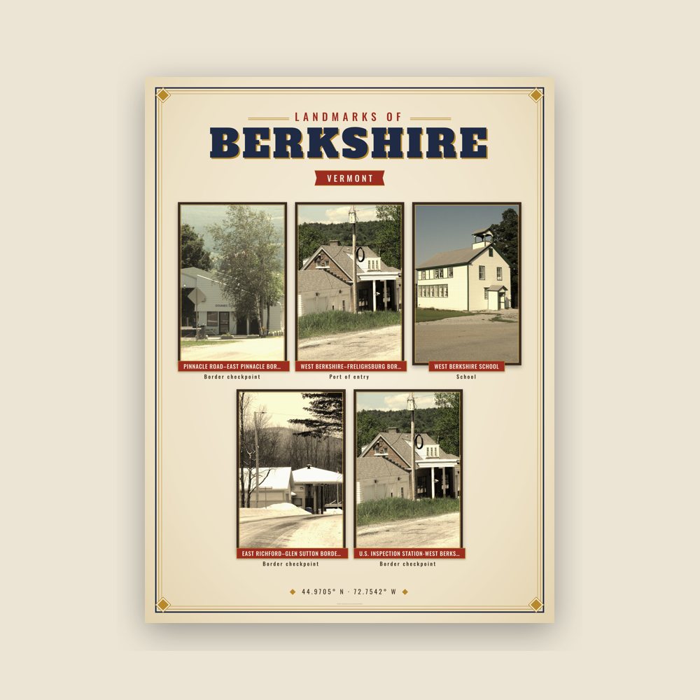 Berkshire Landmarks Photo Poster