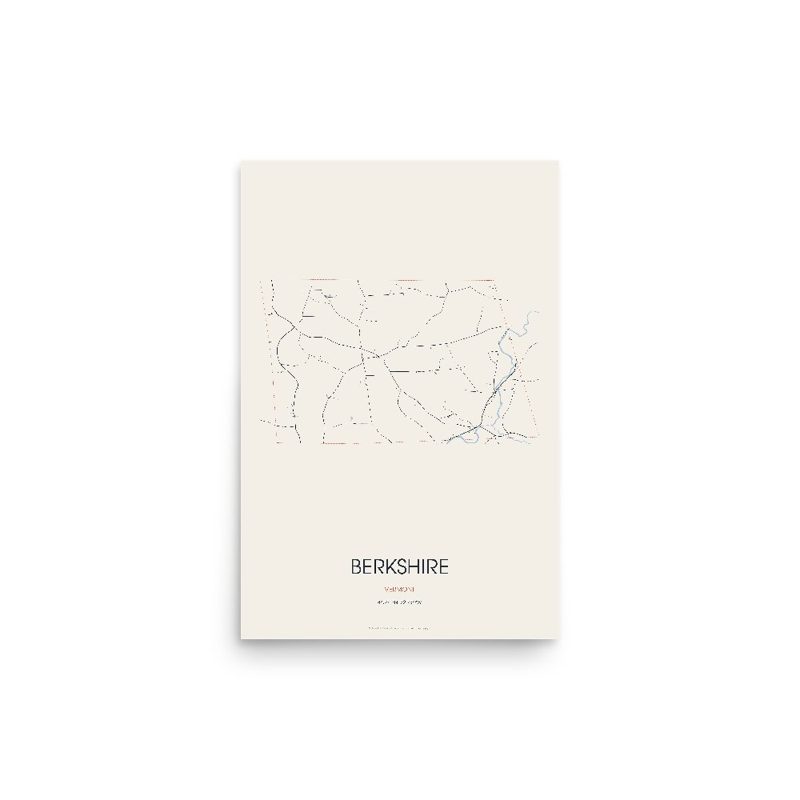 Berkshire Street Map Poster · Linen