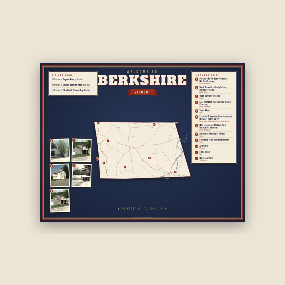Berkshire Map Placemat